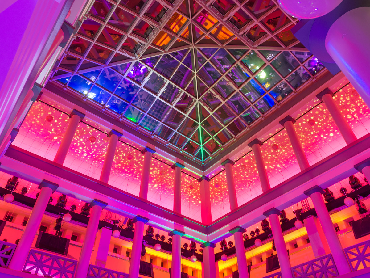 News, Shelby, Gerald Hines 90th birthday, Sept. 2015, atrium