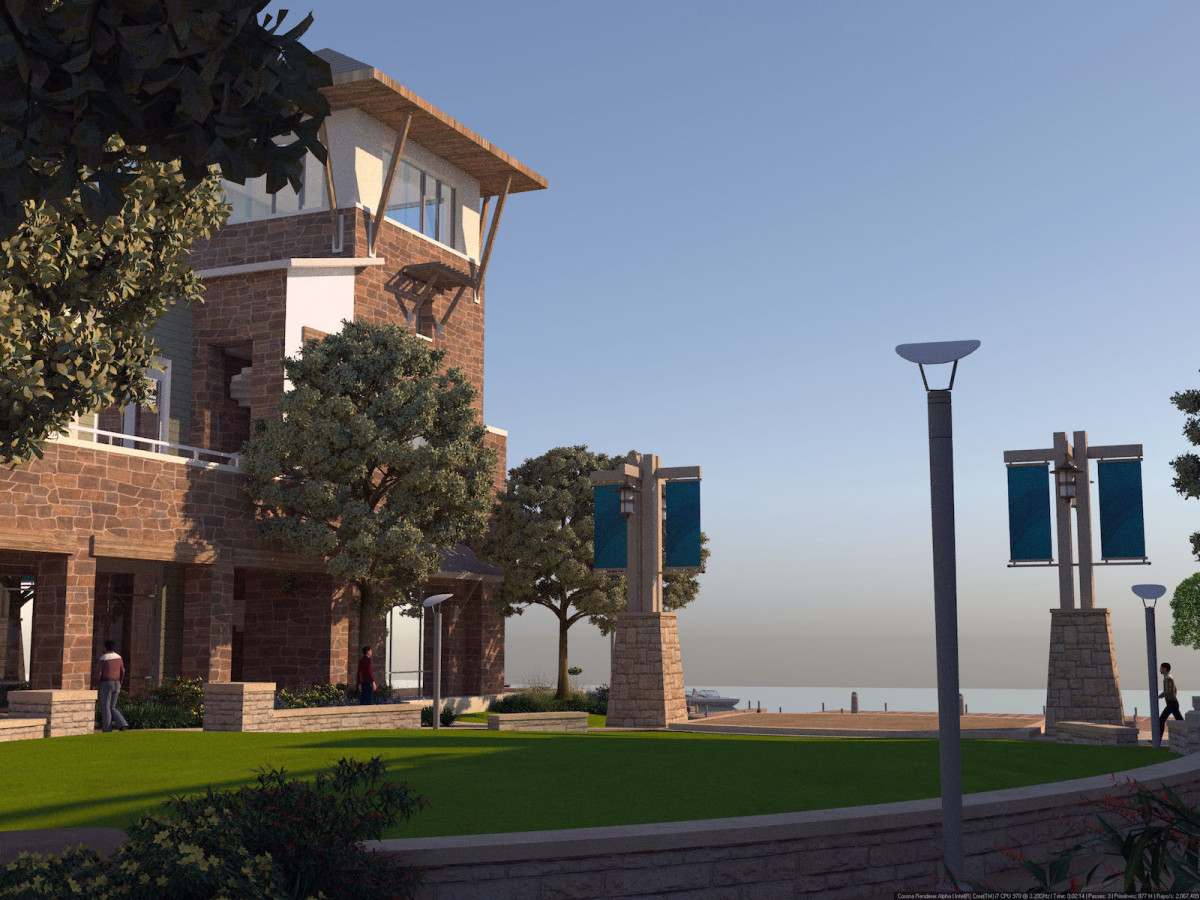 Boardwalk at Towne Lake rendering