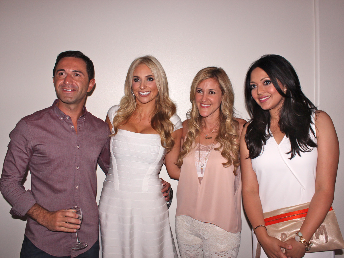 Houston, Chita Johnson engagement party, July 2015, Drew Karedes, Chita Johnson, Courtney Zubowski Haas, Rekha Muddaraj