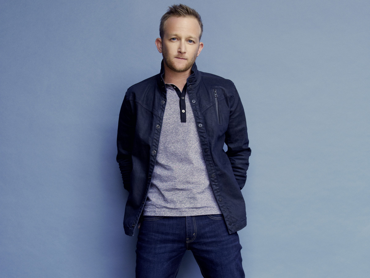 Houston, Eric Ladin, The Brink, July 2015, mid-length shot
