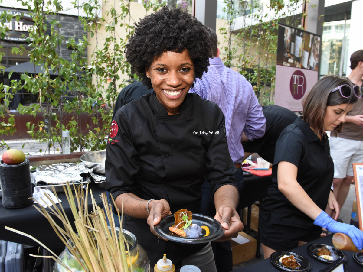 News, Shelby, Curry Crawl, June 2015, Chef Brittany Eaden.