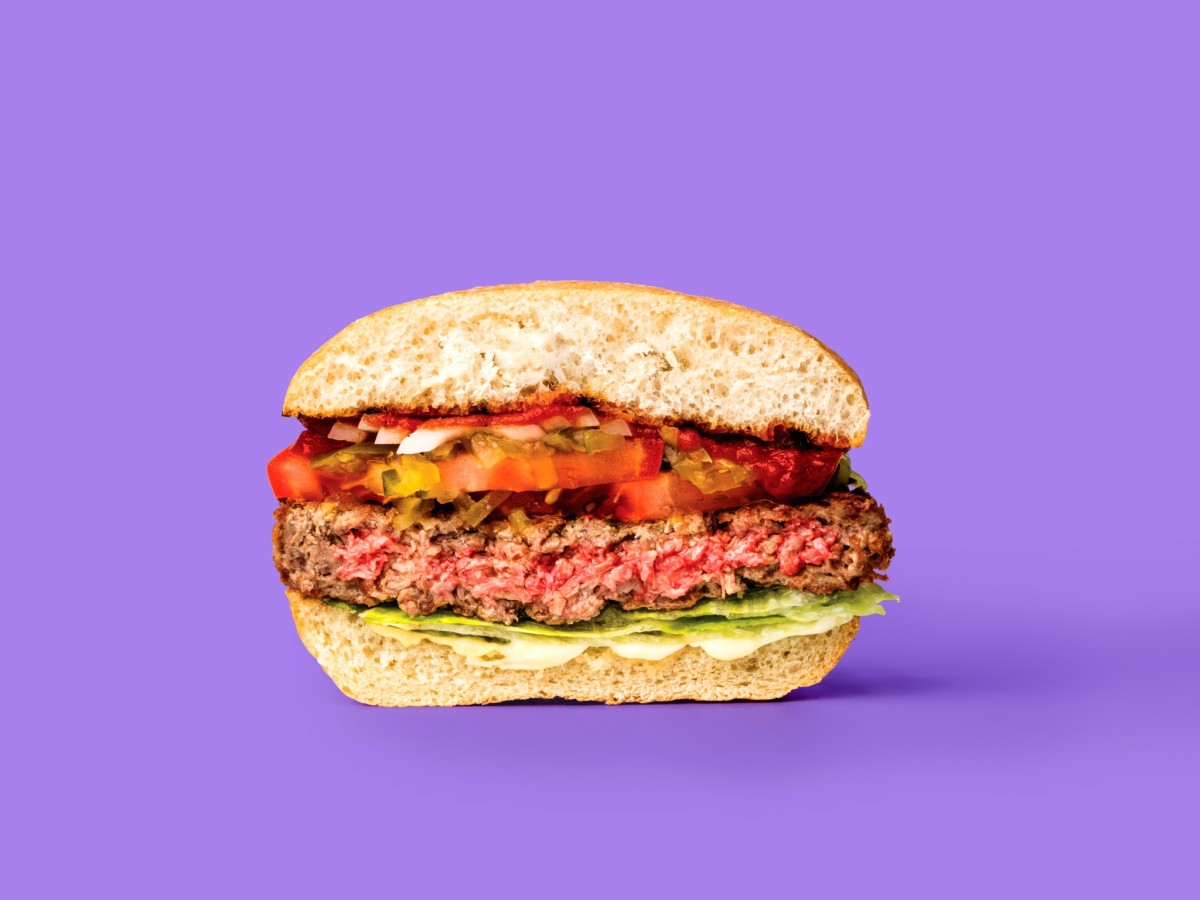 Impossible Burger half