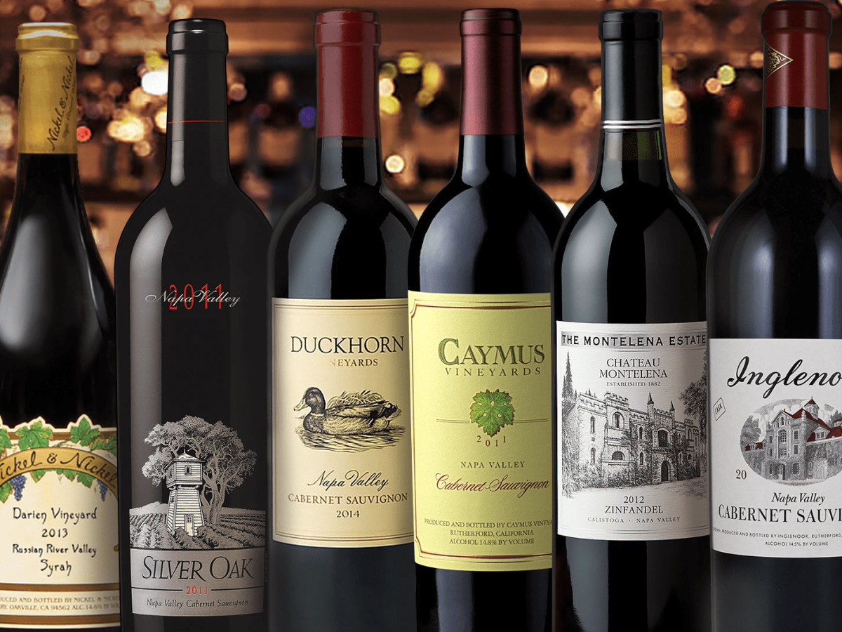 Bottles of red wine