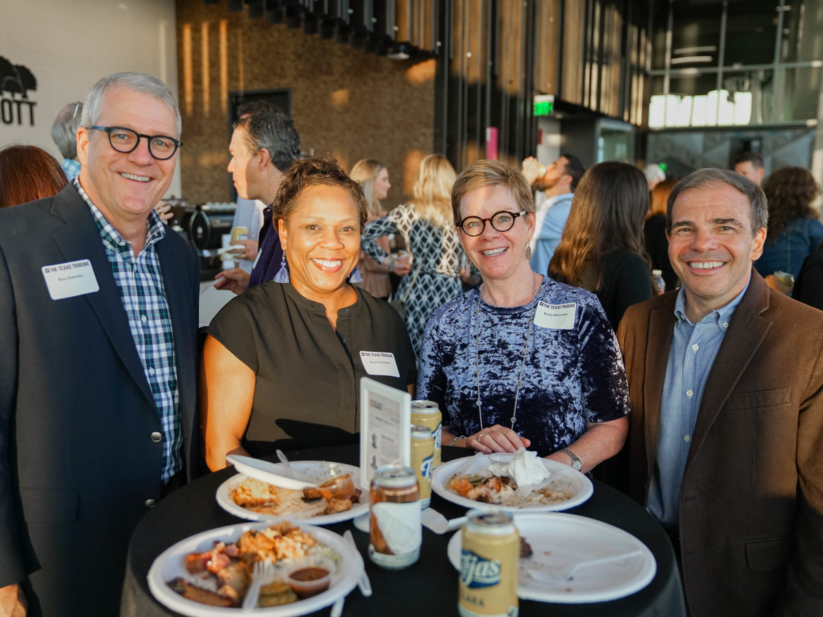 Texas Tribune Festival 2017 BBQ Feast at Google Ross Ramsey Karen Kennard Becky Brownlee R.B. Brenner