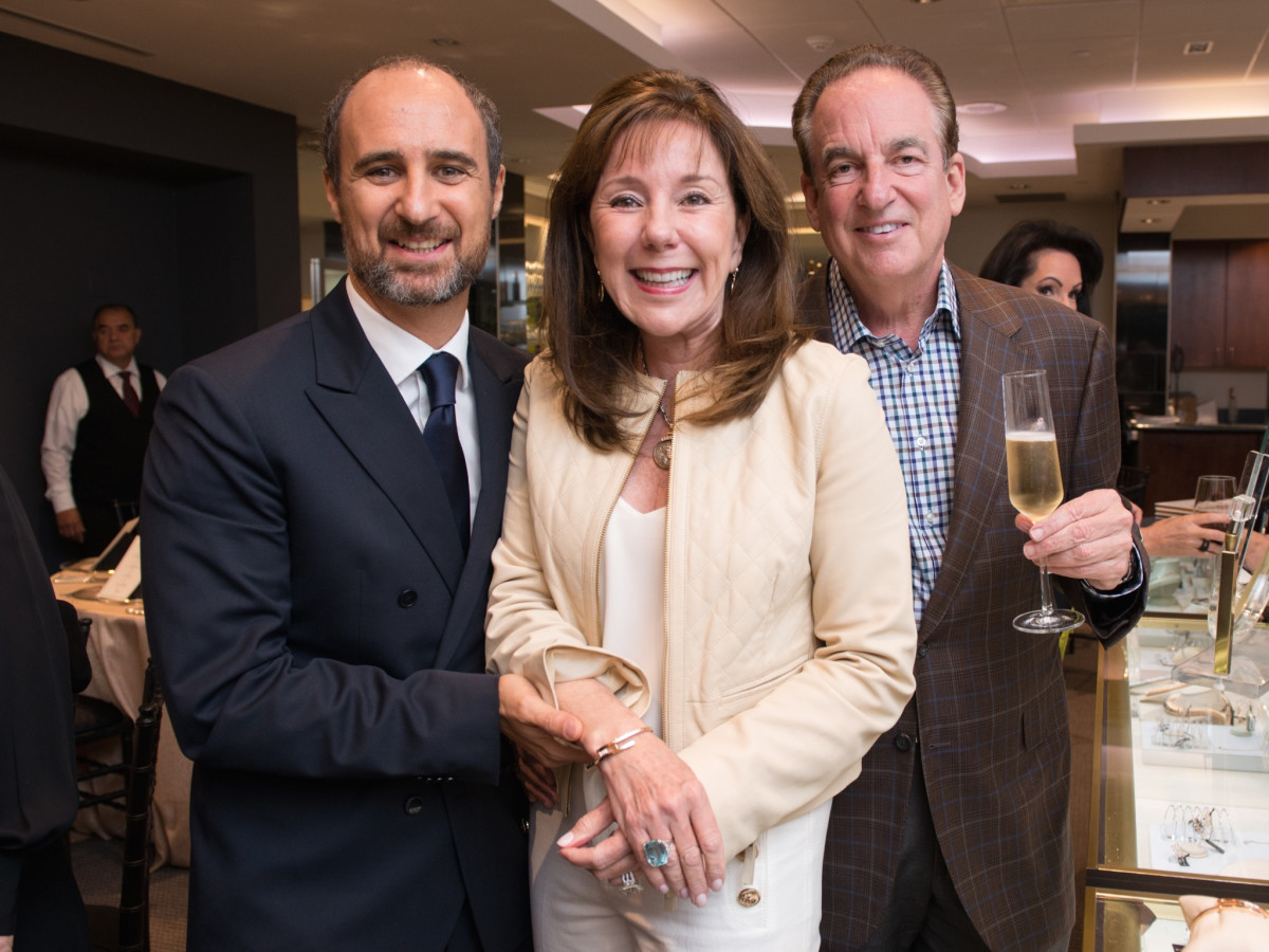 Mattia Cielo, Elizabeth and Alan Stein at IW Marks Jewelers