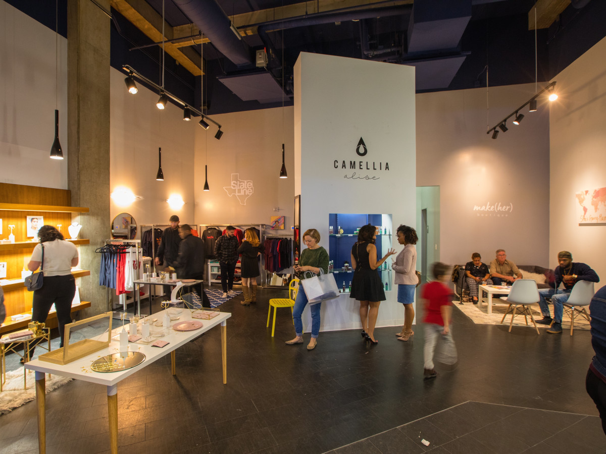 make(her) pop-up shop in GreenStreet