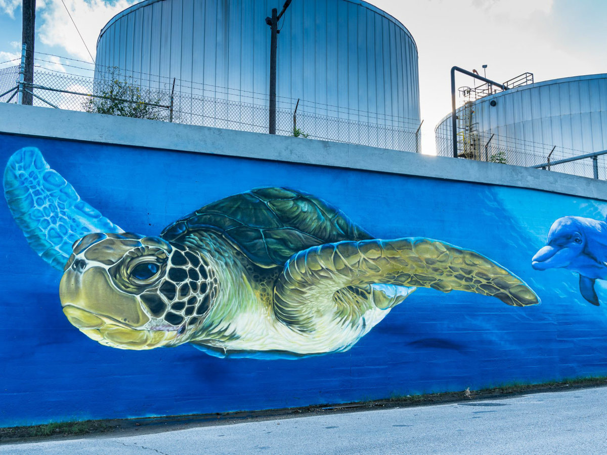 Finding Eado New Mural Makes A Splash Downtown Culturemap Houston