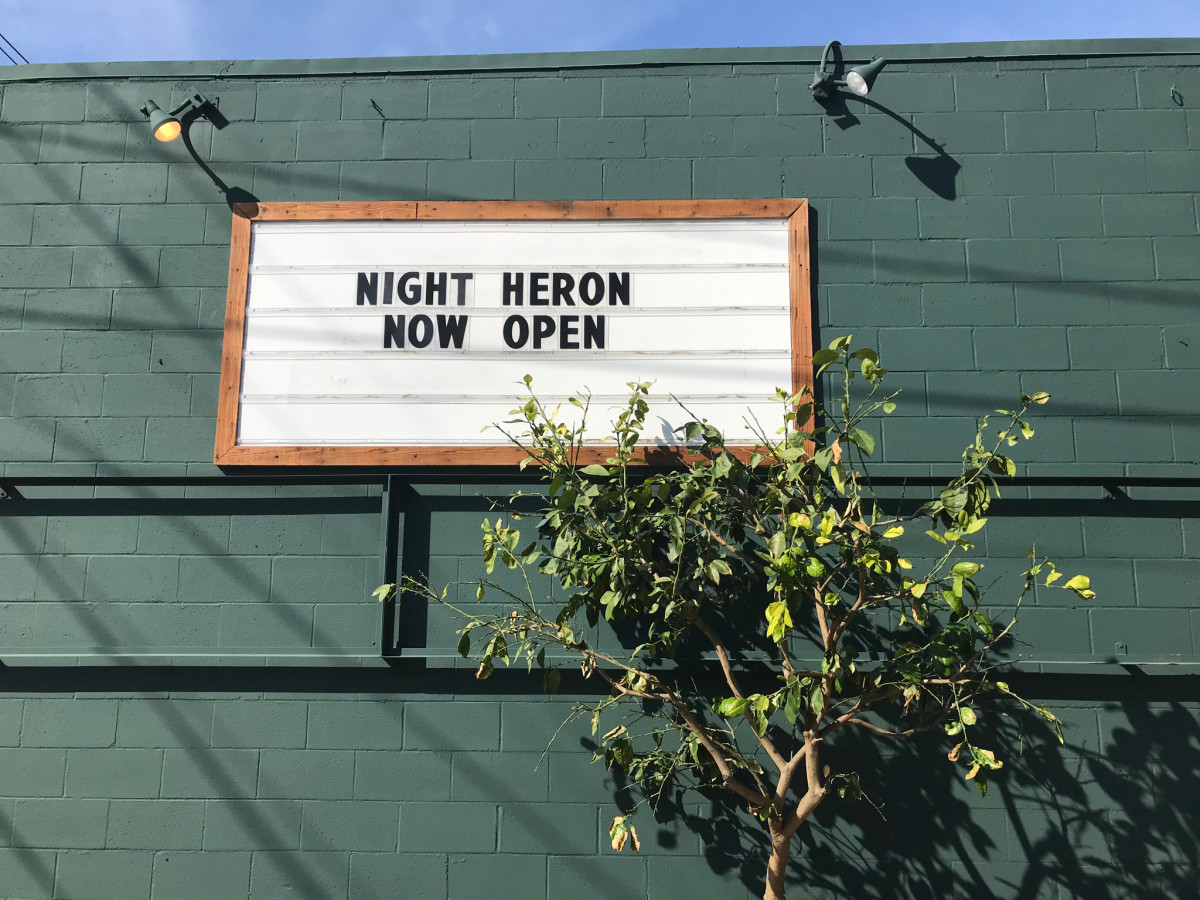 Night Heron sign