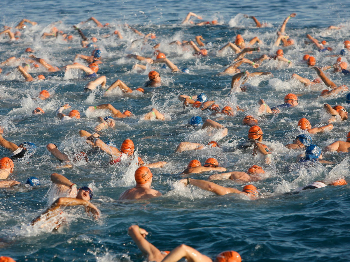 full ironman swim distance