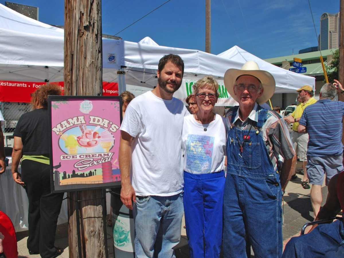 Mama Ida Papert at the Dallas Farmers Market