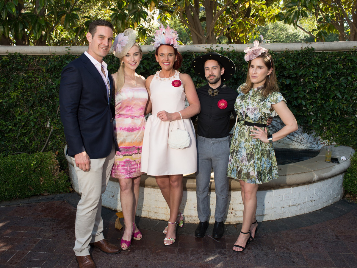 Day at the Races 2018, Adam Roth, Sondra Lynn, Petrushka Dickson, William Ortiz and Elisa Hernandez