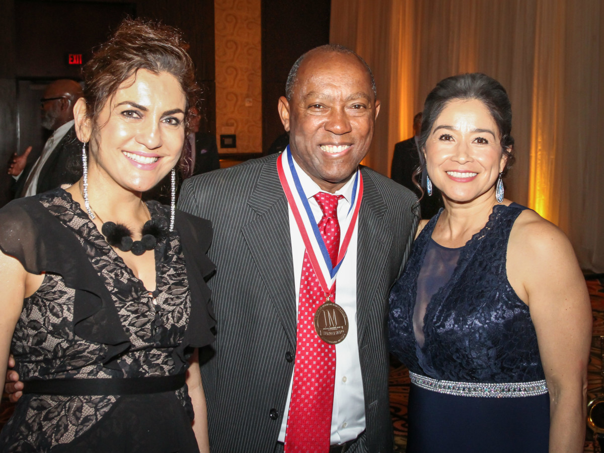 Interfaith Gala Jasmeeta Singh, Mayor Sylvester Turner, Carol Pena