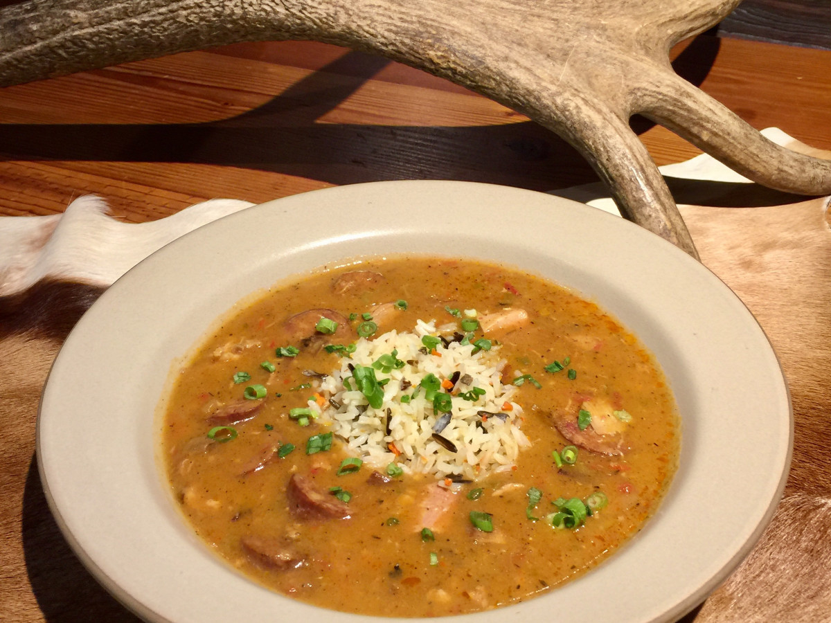 Rainbow Lodge Smoked duck gumbo