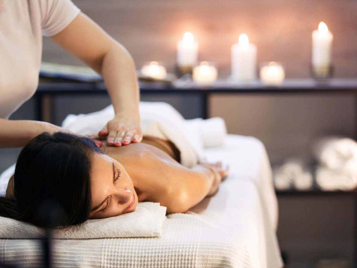 Woman getting a massage