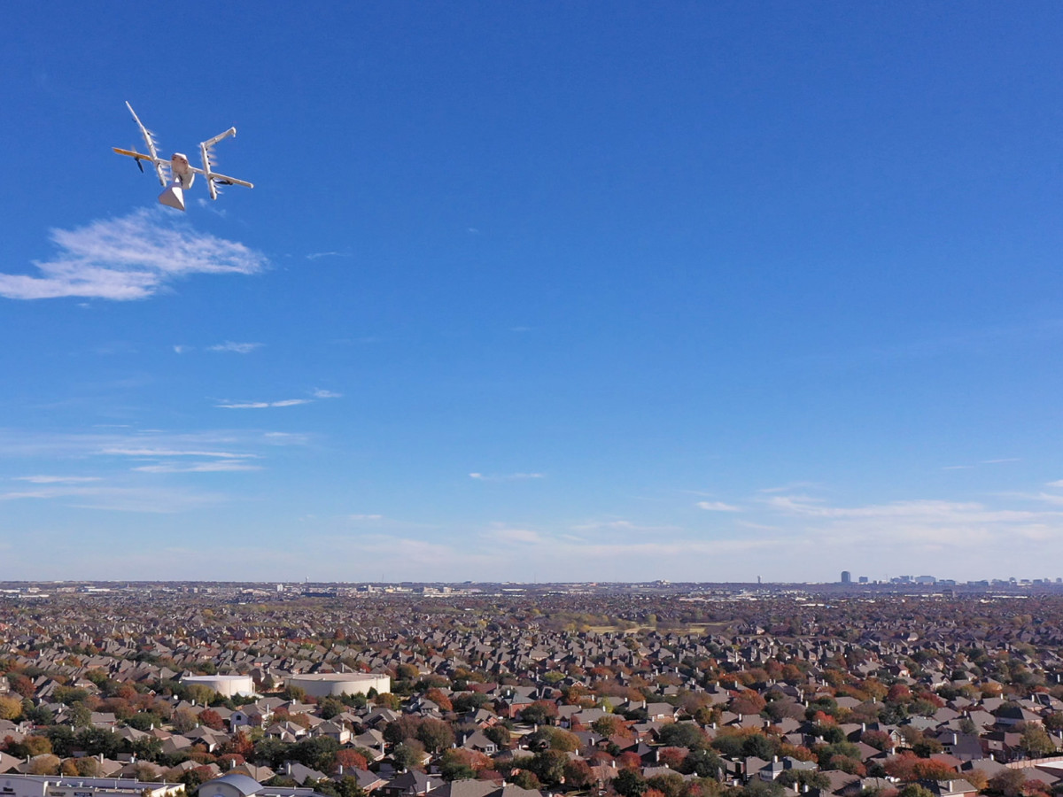 Johnny Steele Dog Park Allen Parkway Houston skyline aerial drone shot