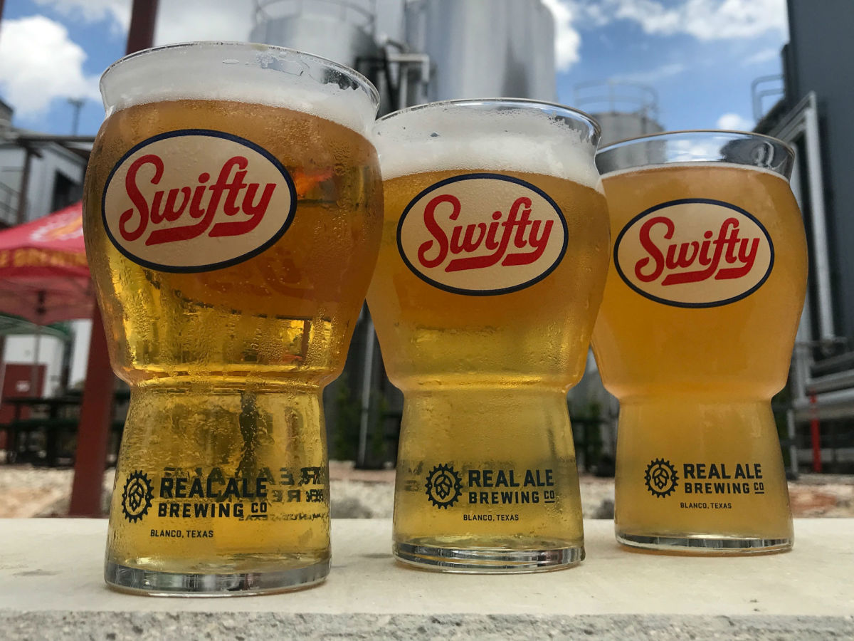 Real Ale Swifty glasses
