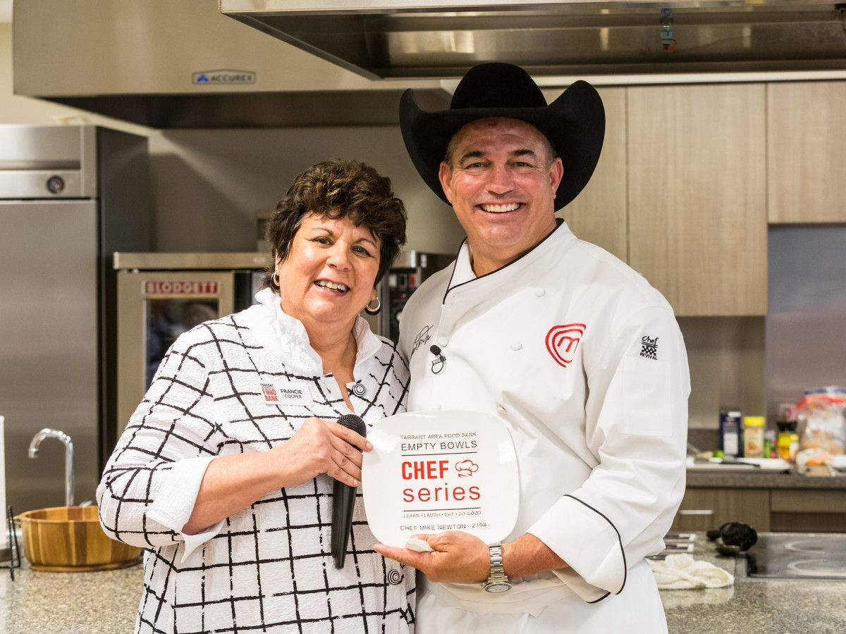 Francie Cooper, Chef Newton, Empty Bowls Chef Series