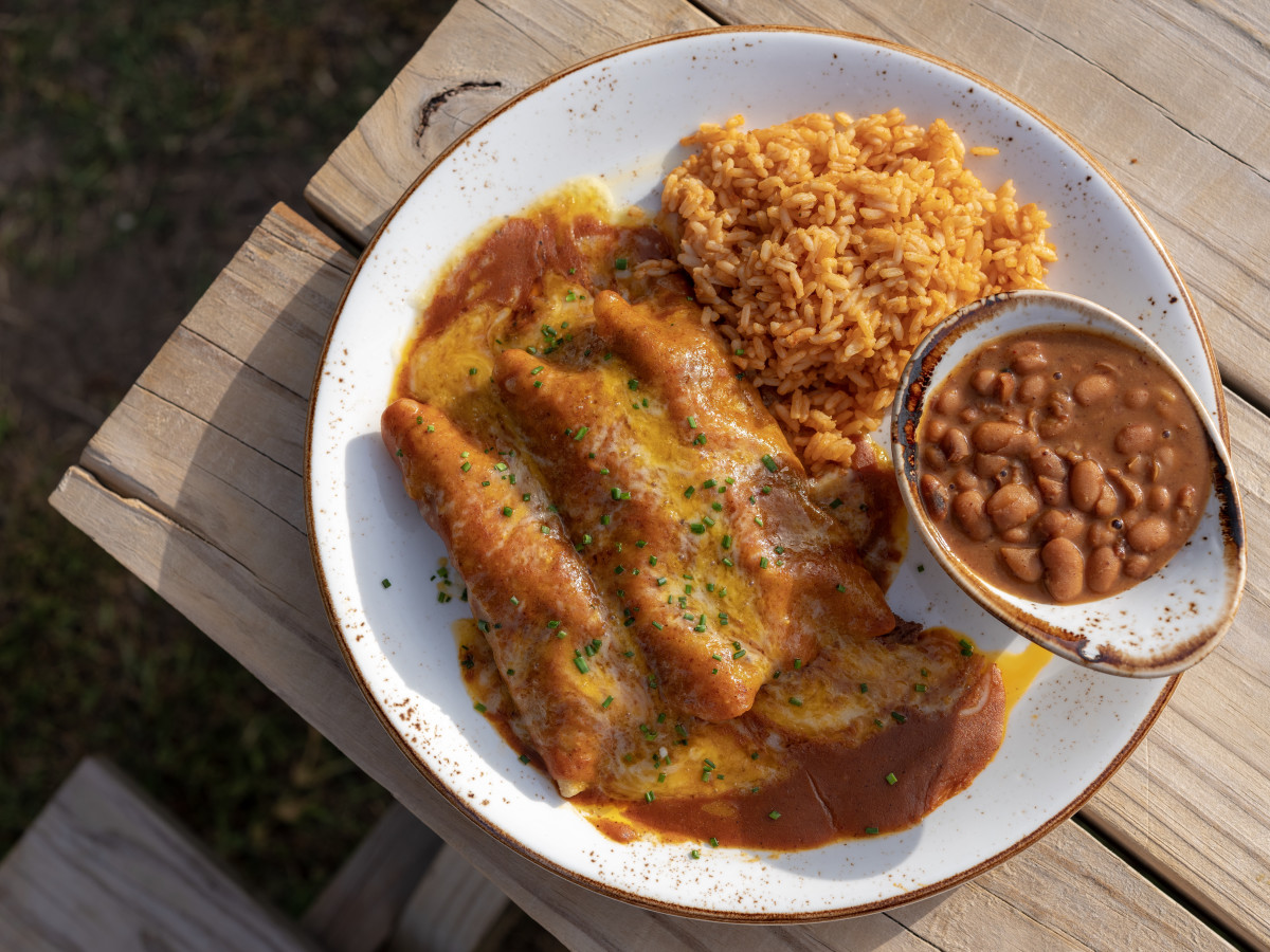 Killen's TMX beef enchiladas
