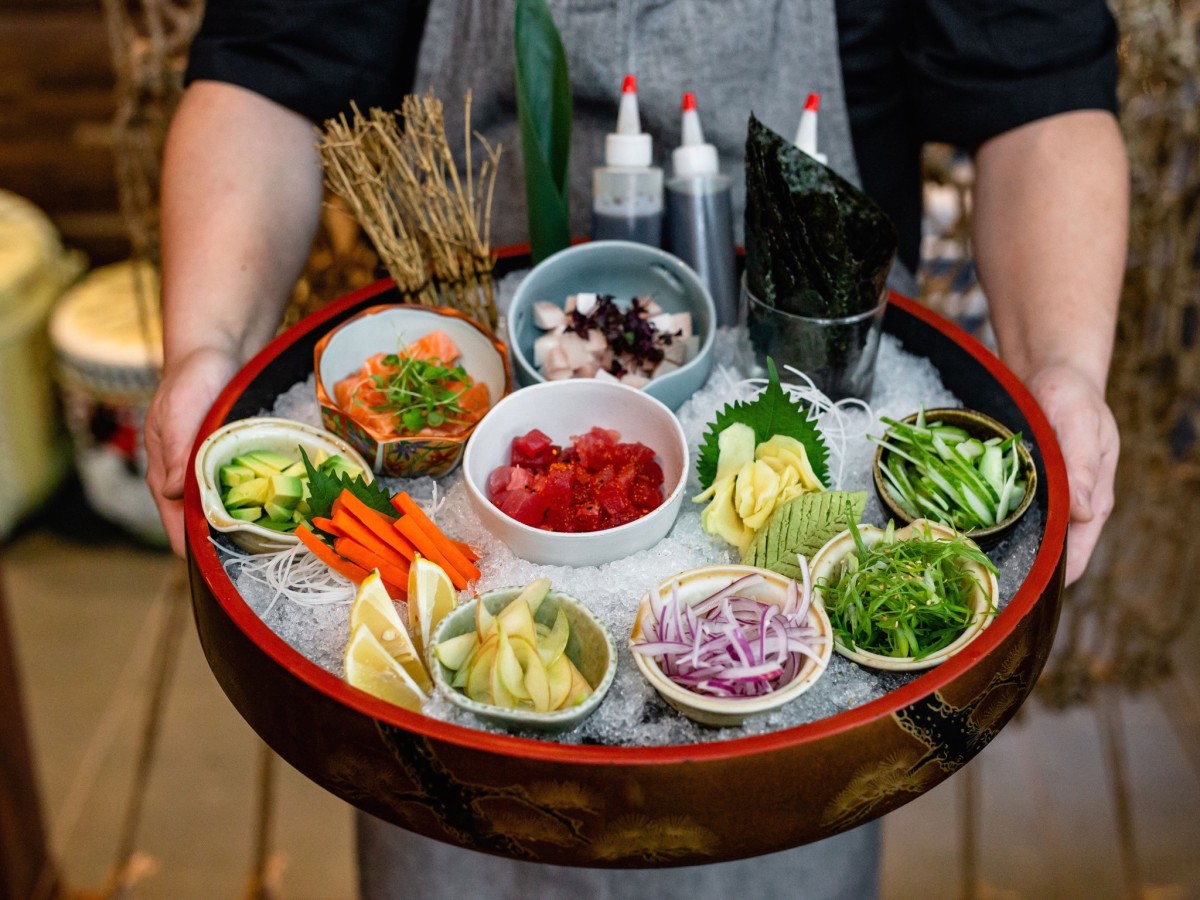 Shun Japanese Samurai Warrior handroll platter