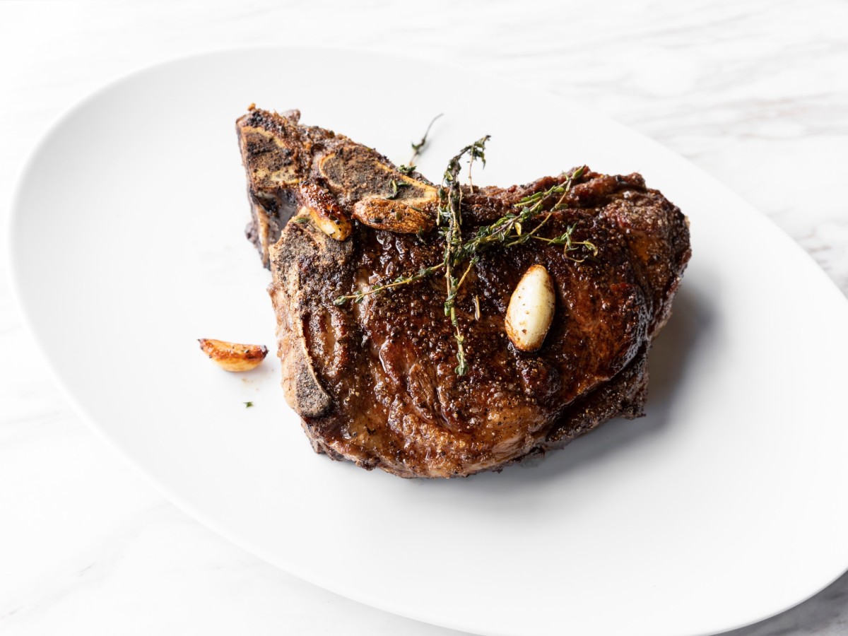 Georgia James steakhouse bone-in strip loin