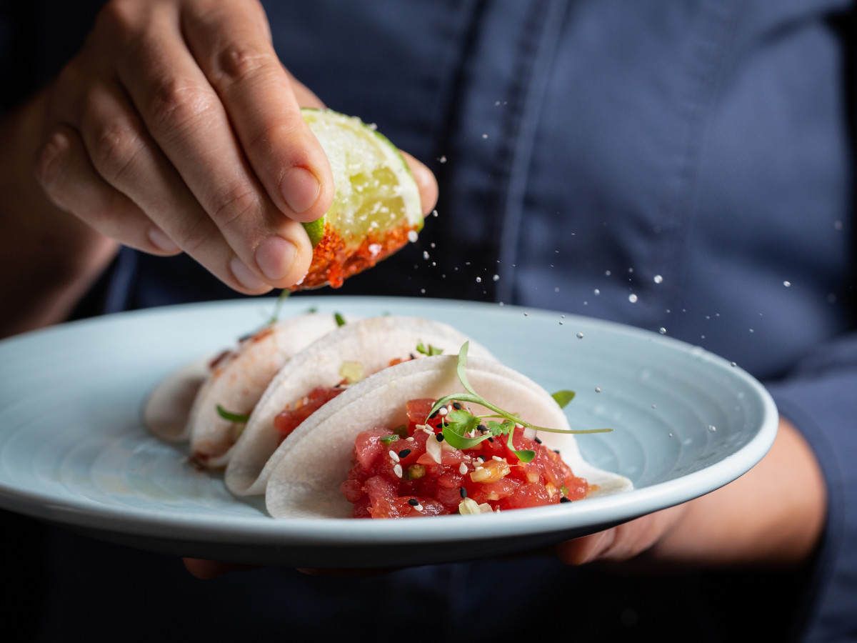Tuna tartar tacos from Ciclo