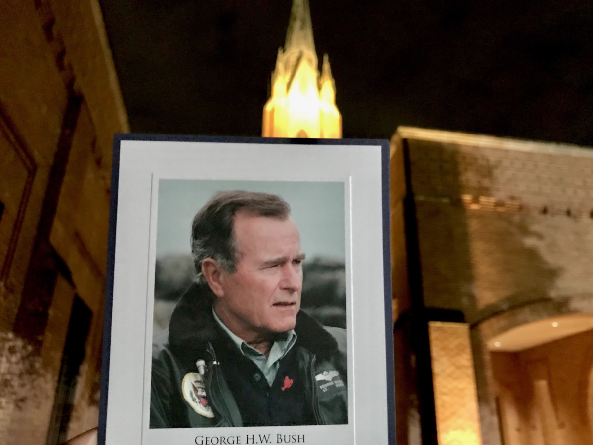 President George HW Bush visitation thank you card St Martin's church