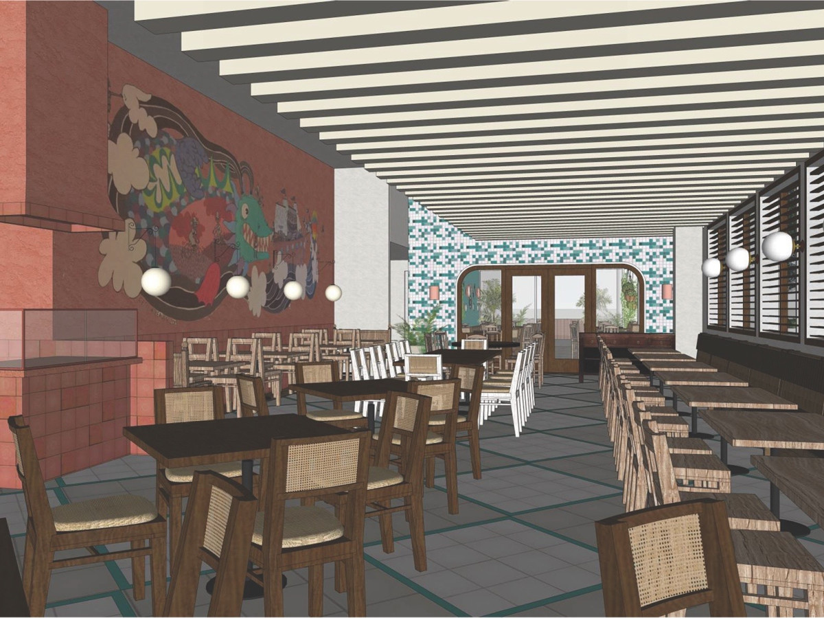 Original Ninfa's Uptown interior rendering