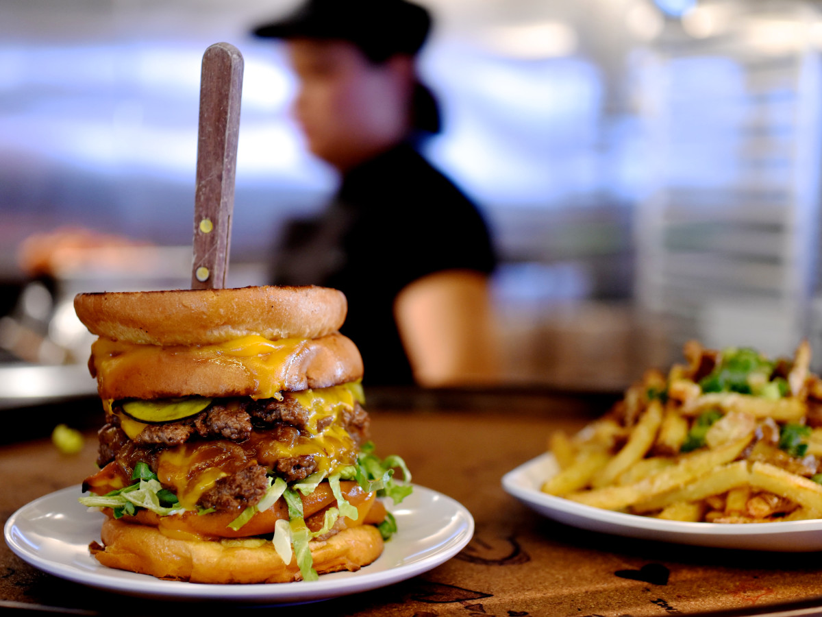 Bernie's Burger Bus Detention burger