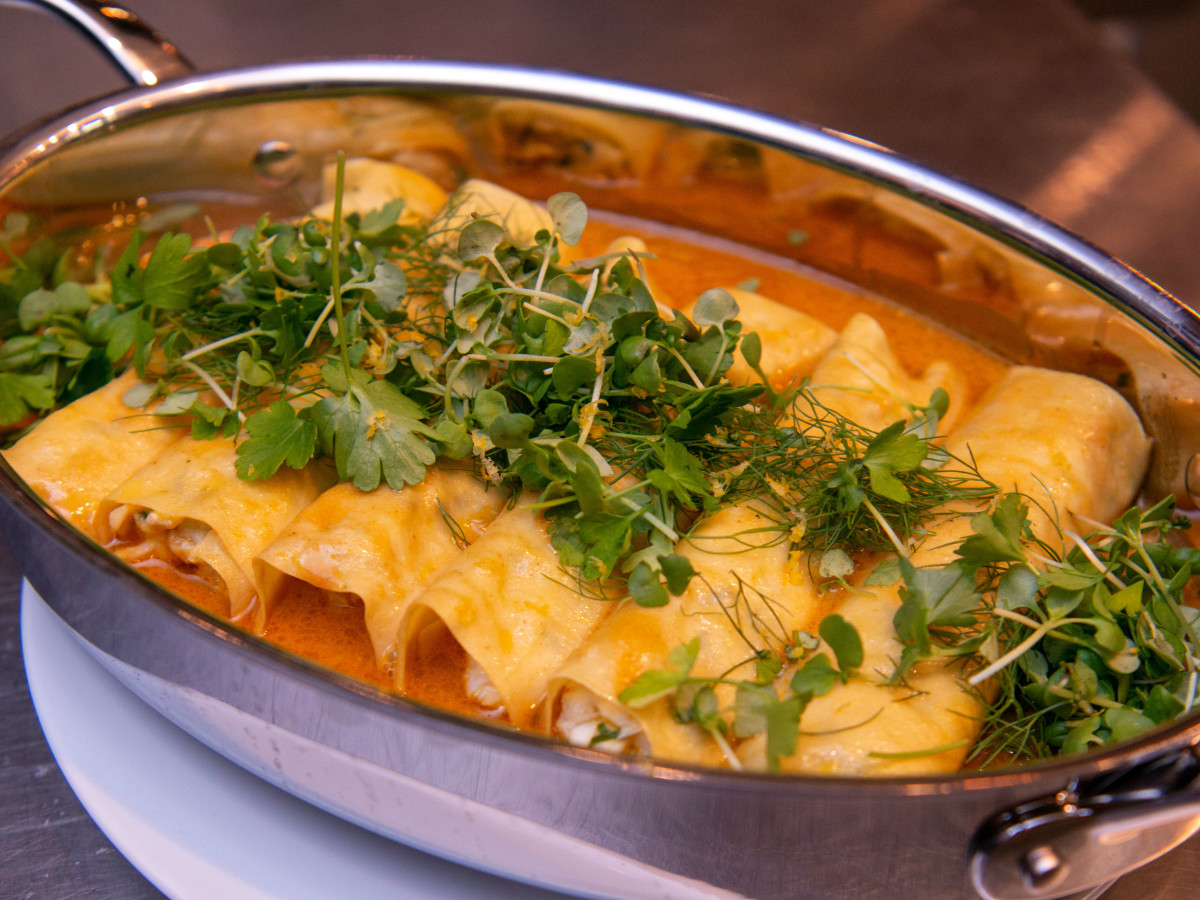 Rosalie Italian Soul blue crab manicotti