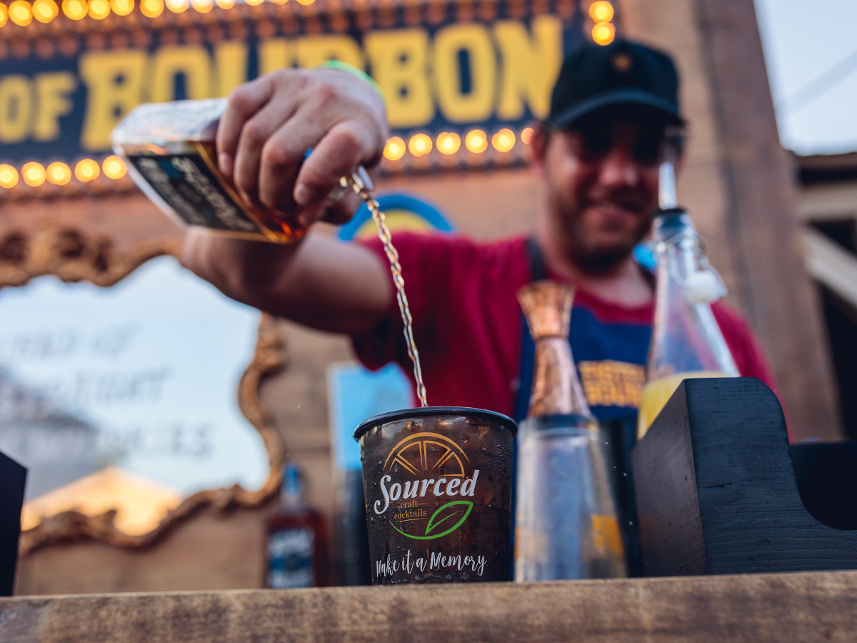 Luck Cinema Fistful of Bourbon bartender