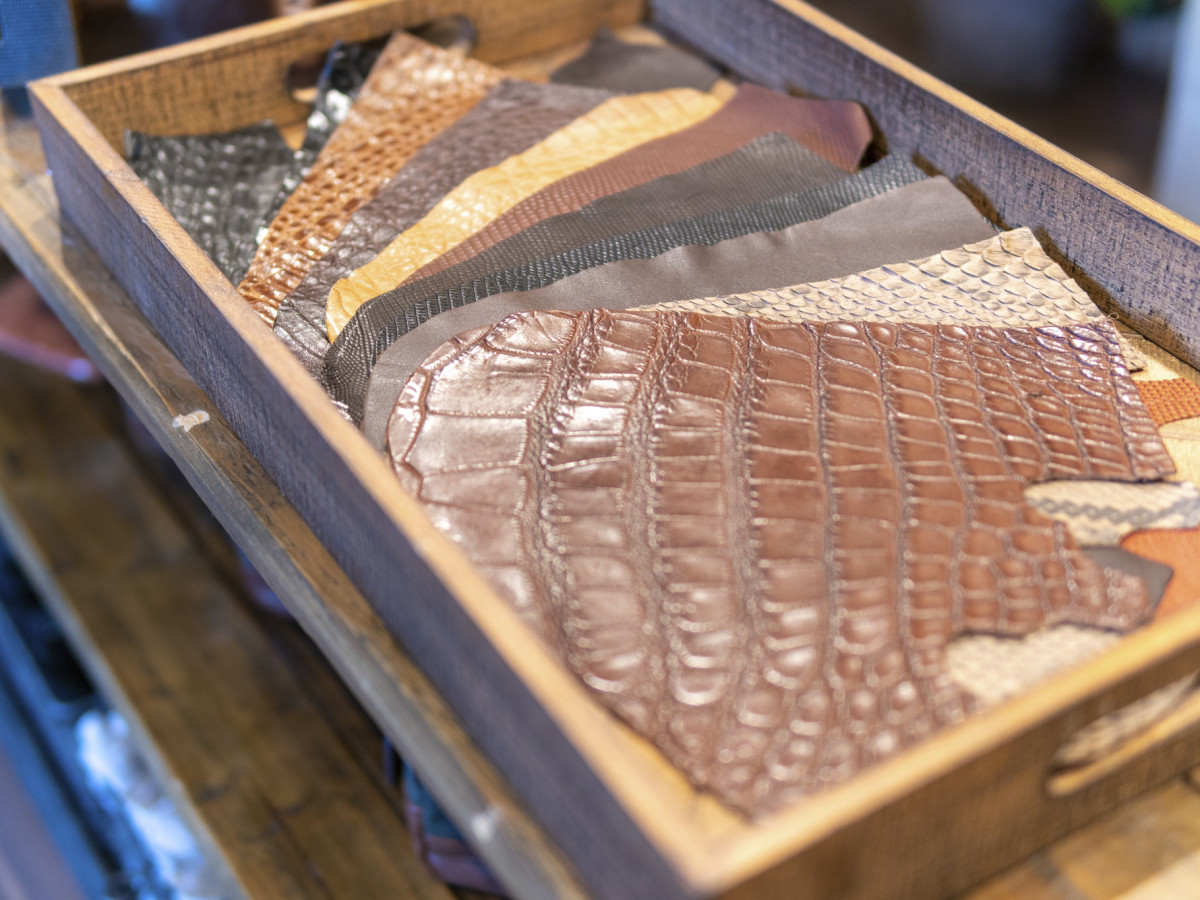 Tecovas San Antonio leather samples