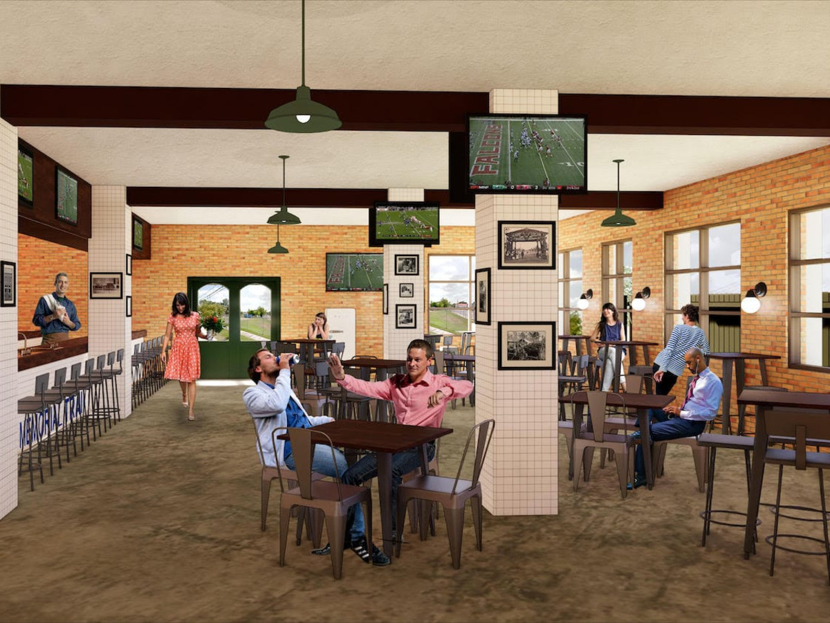 Memorial Trail Ice House rendering interior