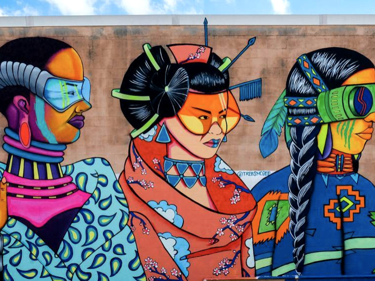 Vibrant New Mural Paints Diverse Picture In Houston S Arts District Culturemap Houston