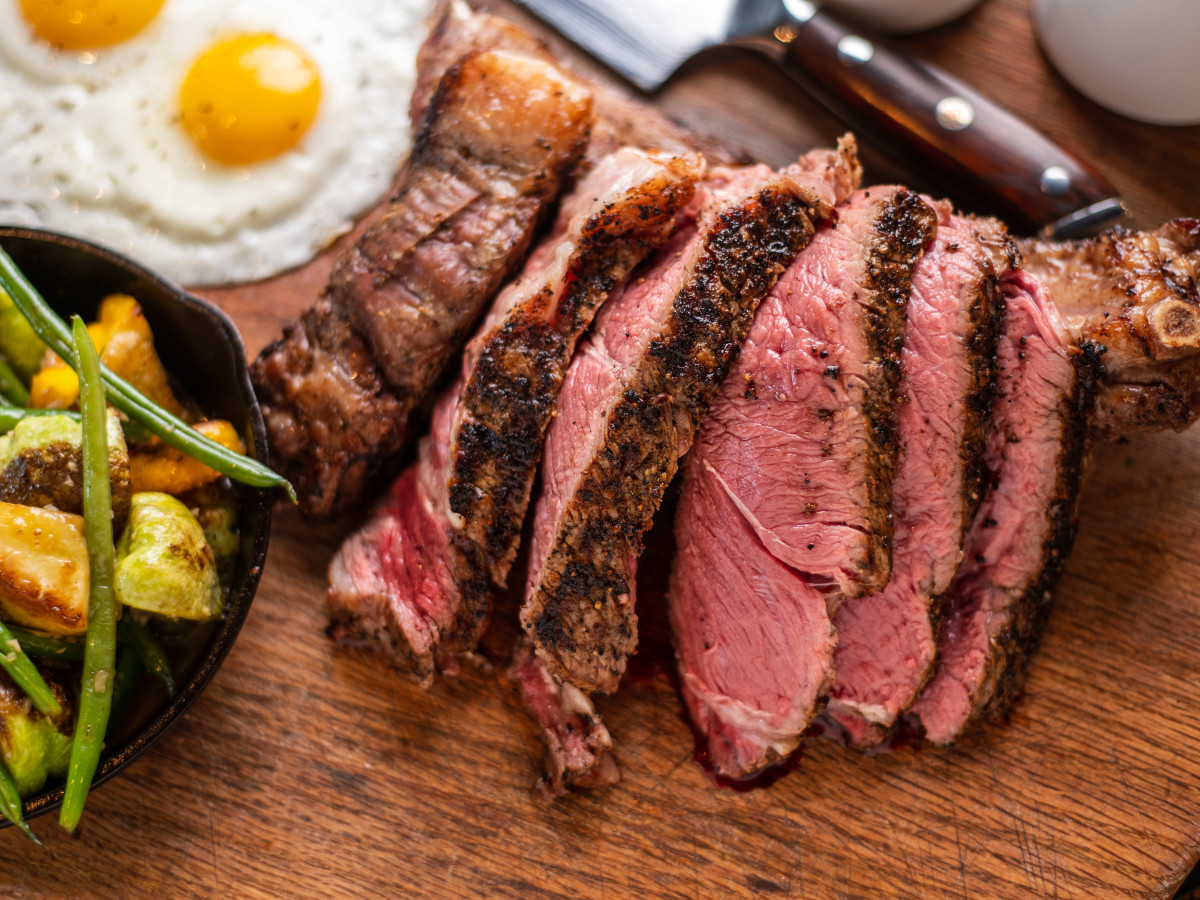Riel restaurant 44 Farms bone-in ribeye