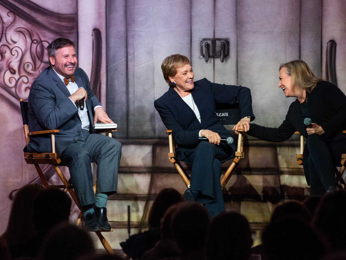 Barbara Bush Power of Literacy Luncheon Julie Andrews 2019 Ernie Manouse, Julie Andrews, and Emma Walton Hamilton