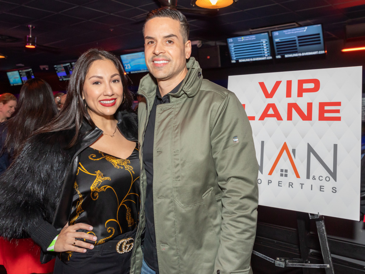 Clint Capela bowling bash 2019 Nancy Almodovar, Jose Almodovar