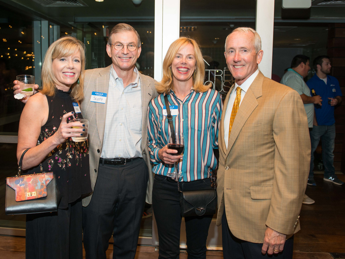 Automotive Map launch party 2019 Linda and Scott Burdine, Julie Griffith, and Dr. John Craddock