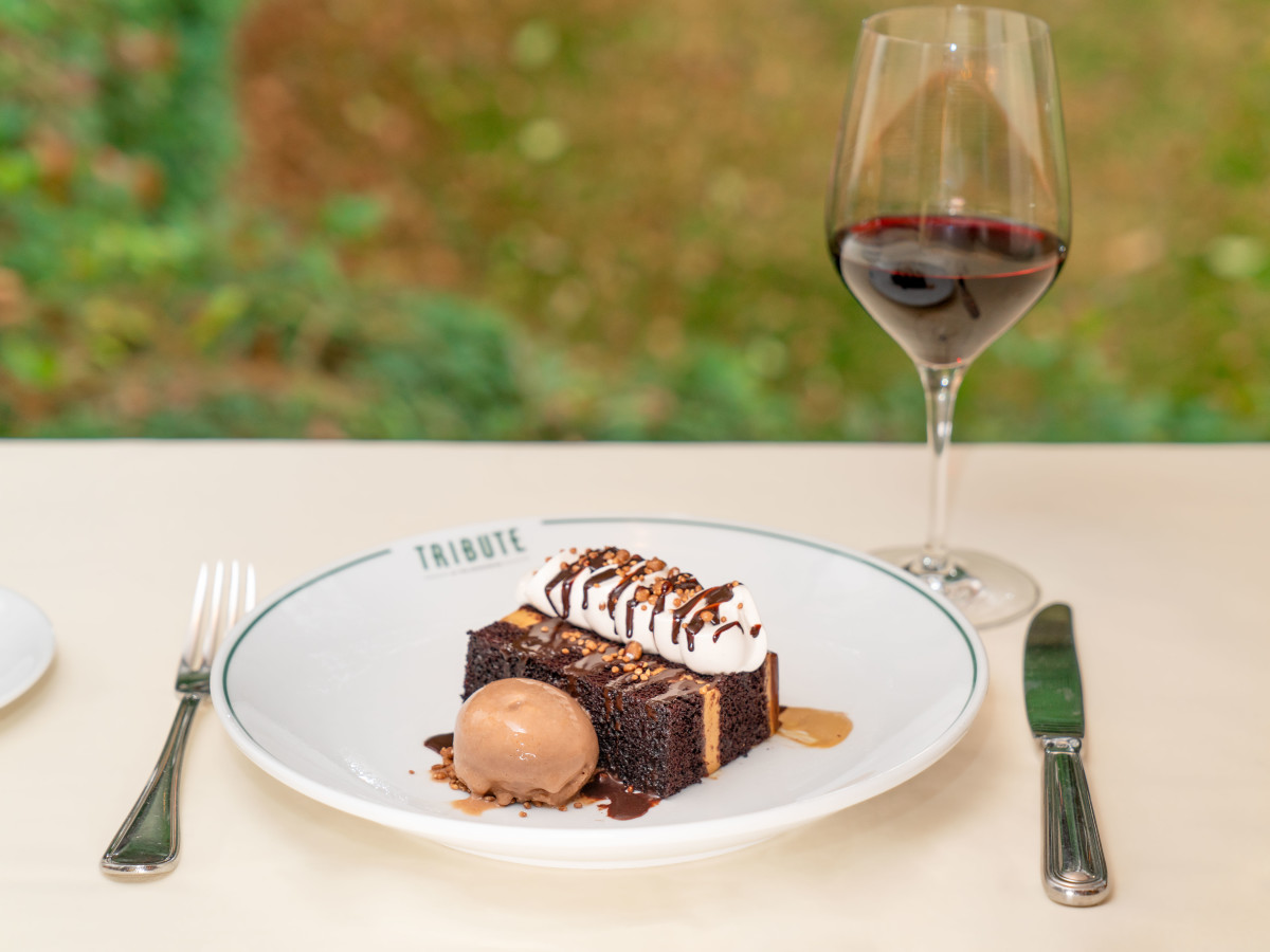 Salted caramel fudge terrine from Tribute