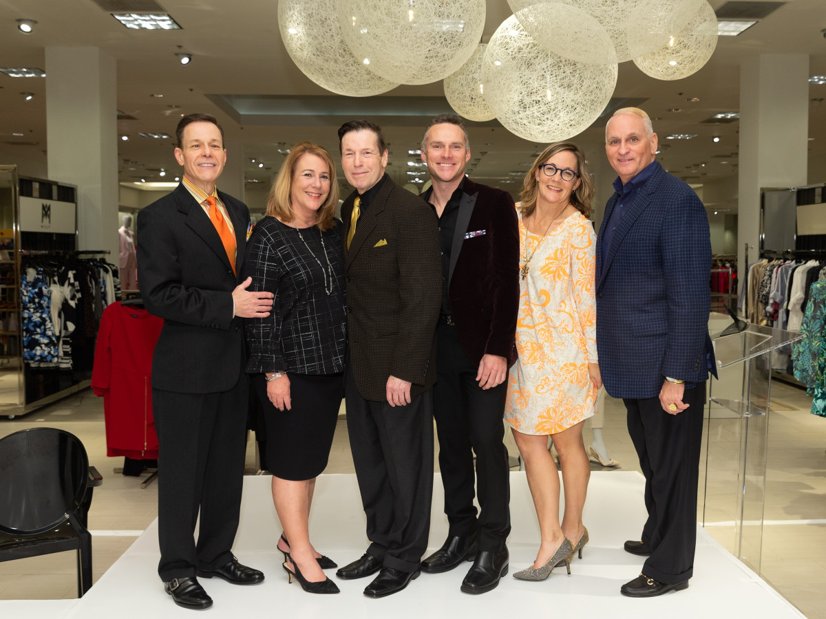 Social Book Neiman Marcus Page Parkes anniversary 2020 Jeff Henry, Stacey Swift, Scott Evans, Miami Johnson, Kat Creech (event producer) and Glenn Guiler