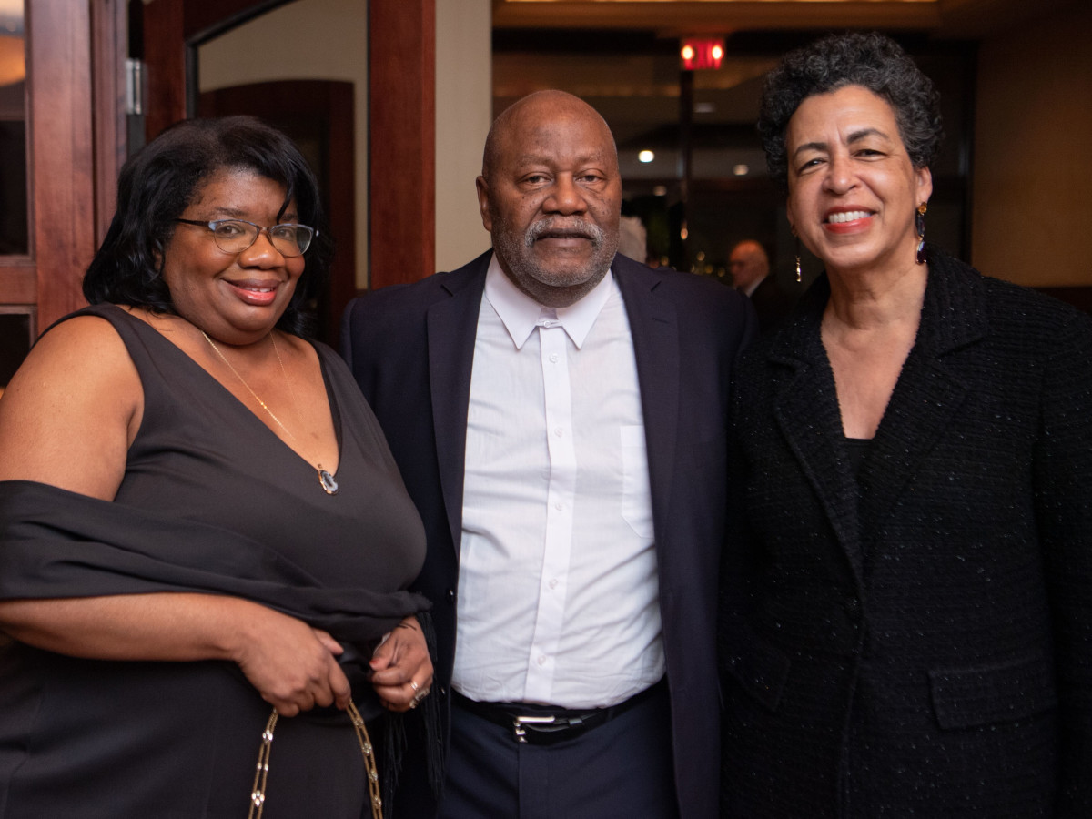 Inprint Poets & Writers Gala 2020: Inprint Treasurer Robbi Jones, Robert Ford, Docia Rudley
