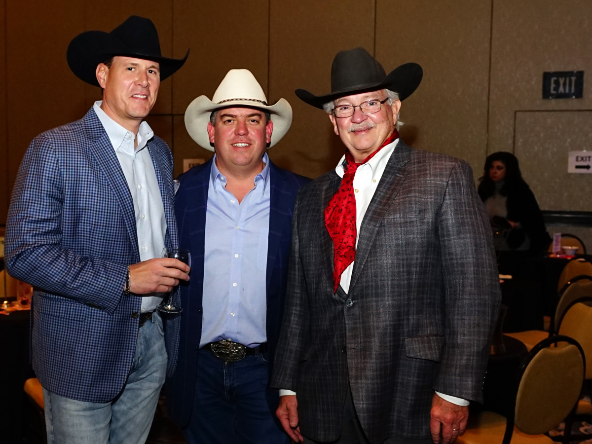 Rodeo Trailblazer Awards Luncheon 2020 Jimmy Verbois, Preston Hall and Gus Smith