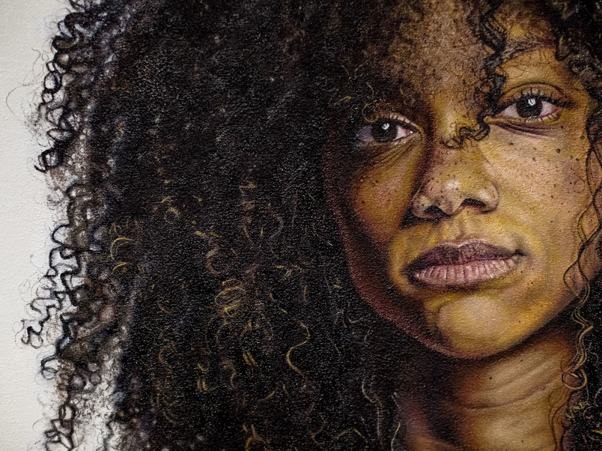 Madelyn Sneed-Grays self-portrait, "Our Faces, Our Voices"
