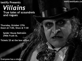 Testify presents Villains