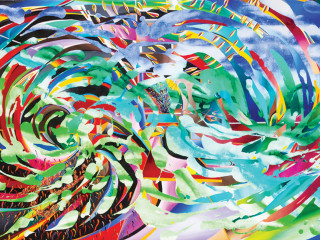 Victory of Light, oil on canvas, 44.5” X 81” by Roy Tamboli