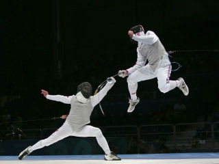 Fencing Athens Olympics / Change of Engagement / Serge Timacheff
