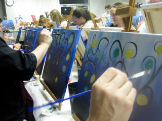 Painting With A Twist Couples Congress Bridge Event
