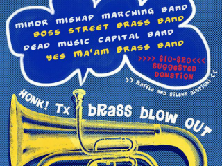 HONK!TX Brass Blowout fundraiser party_poster CROPPED_2015