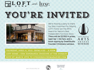 Austin photo: Events_ryan_loft home_customer party_apr 2013_loft home flyer