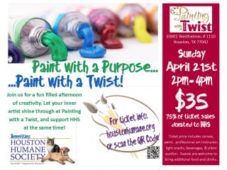 Houston Humane Society S Painting With A Twist Party Event