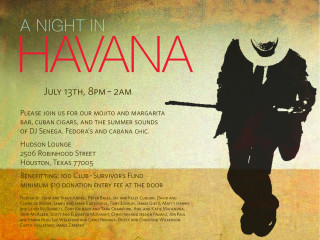 "A Night in Havana" benefiting the 100 Club - Survivors Fund